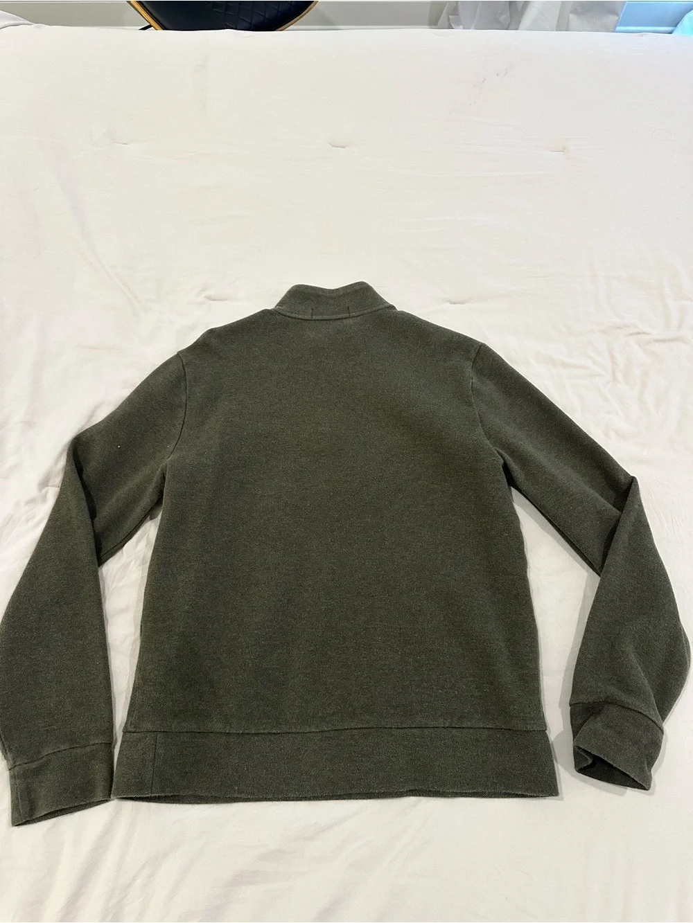 Ralph Lauren Olive Green Half-Zip Pullover Sweater